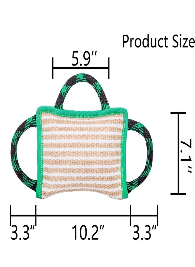 ToLanbbt Dog Toy, Tug of War Jute Bite Pillow (11' x 7.8'), Training Equipment for Medium to Large Dogs, Green - Image 2